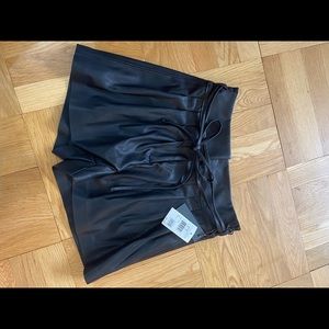 NEW black garbage bag shorts